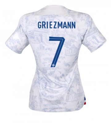 Maillot de foot France Antoine Griezmann #7 Extérieur Femmes Monde 2022 Manches Courte